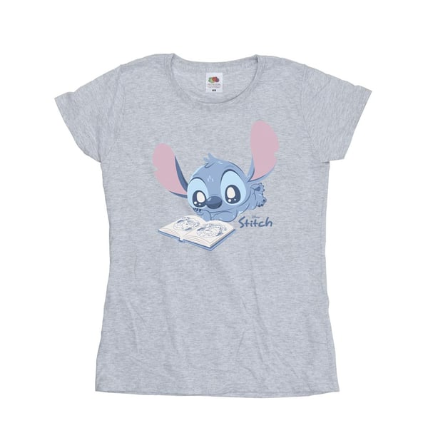 Lilo & Stitch Womens/Ladies Reading Lying Down T-Shirt