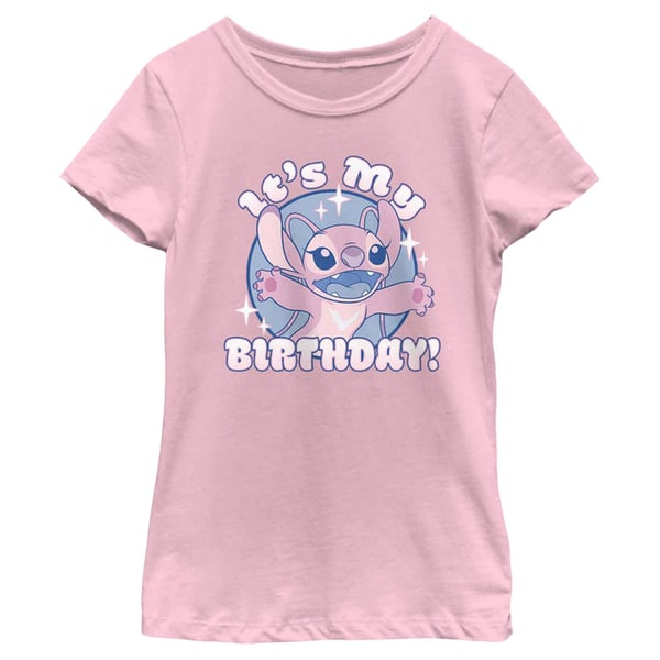 Lilo & Stitch Girls Its My Birthday Angel T-Shirt