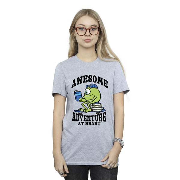 Monsters Inc Womens/Ladies Reading Awesome Mike Cotton Boyfriend T-Shirt