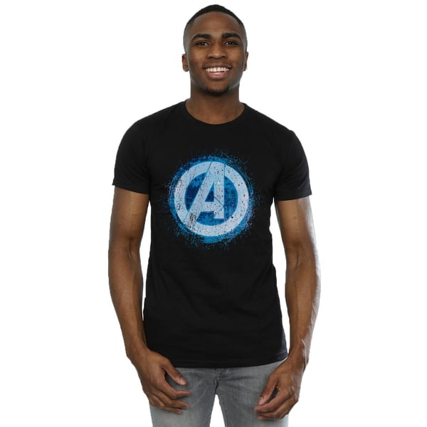 Marvel Mens Avengers Hehkuva Logo T-paita