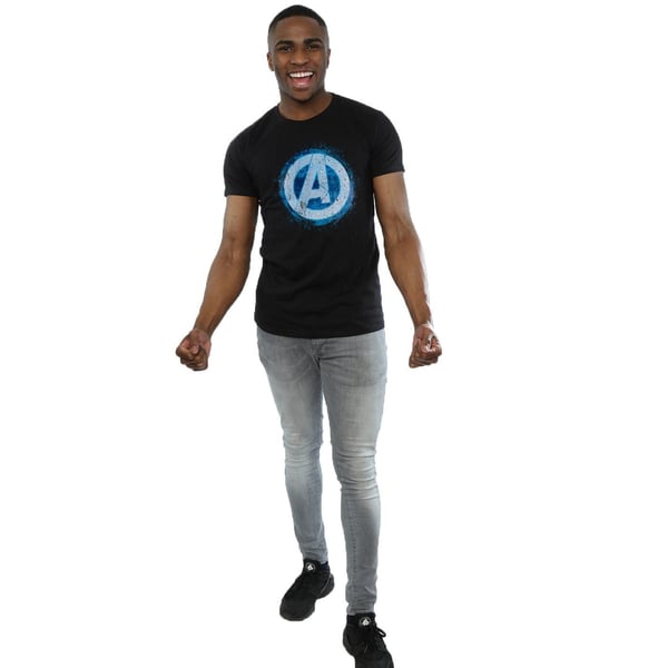 Marvel Mens Avengers Hehkuva Logo T-paita