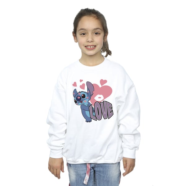 Lilo & Stitch Girls Love Hearts Sweatshirt