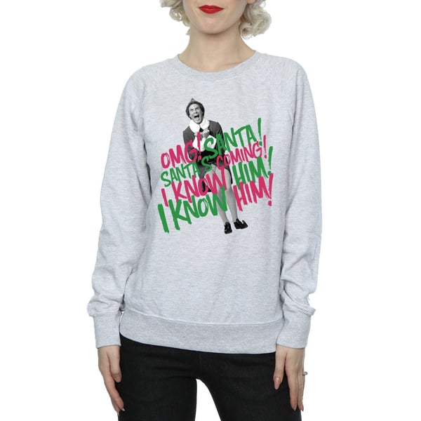 Elf Womens/Ladies Santa´s Coming Sweatshirt