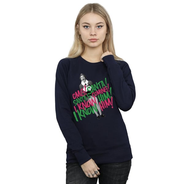 Elf Womens/Ladies Santa´s Coming Sweatshirt