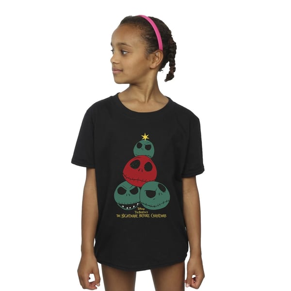 Nightmare Before Christmas Girls Christmas Tree Cotton T-Shirt