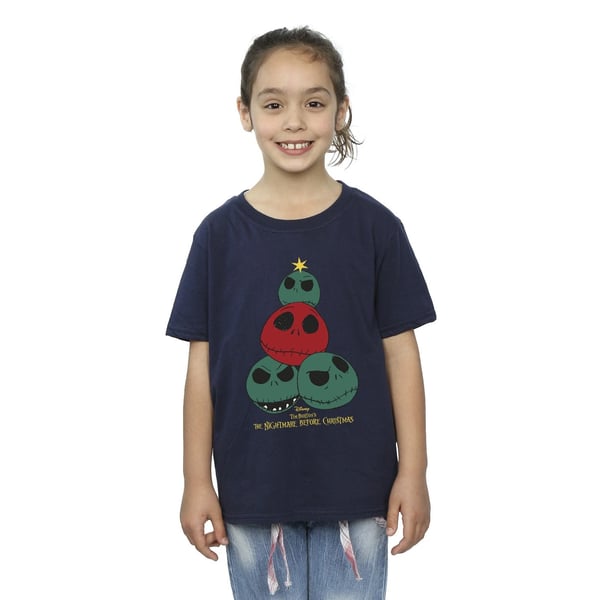 Nightmare Before Christmas Girls Christmas Tree Cotton T-Shirt
