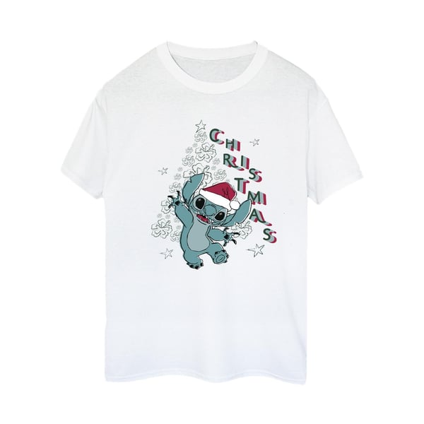 Lilo & Stitch Naisten/Naisten Joulukuusi Puuvillainen Boyfriend T-paita