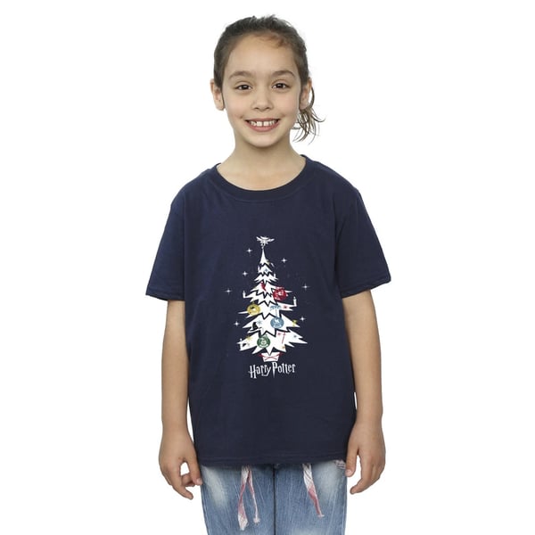 Harry Potter Girls Christmas Tree Cotton T-Shirt