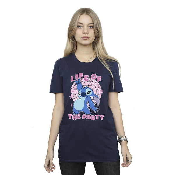 Lilo & Stitch Womens/Ladies Life Of The Party Cotton Boyfriend T-Shirt
