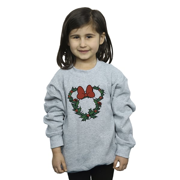 Disney Girls Minnie Mouse Wreath Sweatshirt