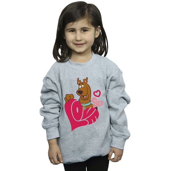 Scooby Doo Girls Love Heart Sweatshirt