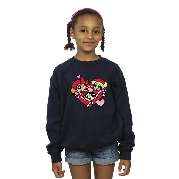 The Powerpuff Girls Girls Holding Hands Heart Sweatshirt