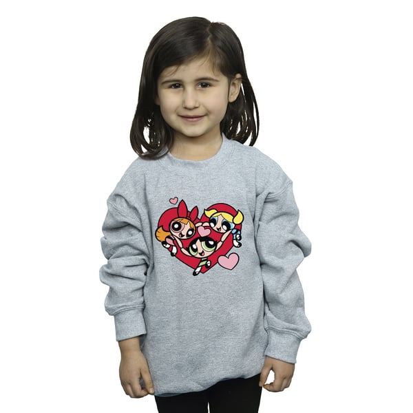 The Powerpuff Girls Girls Holding Hands Heart Sweatshirt