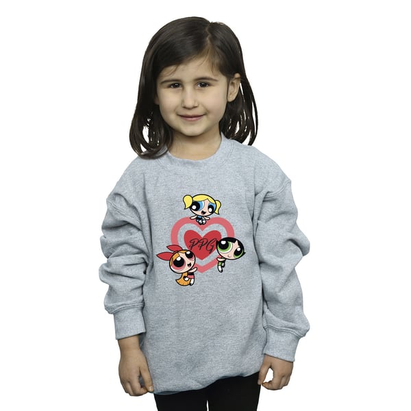The Powerpuff Girls Girls Double Heart Sweatshirt