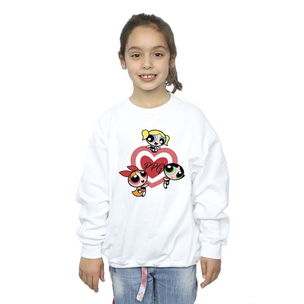 The Powerpuff Girls Girls Double Heart Sweatshirt