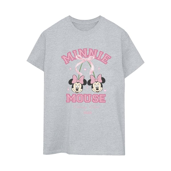 Disney Womens/Ladies Cherry Club Minnie Mouse Boyfriend T-Shirt