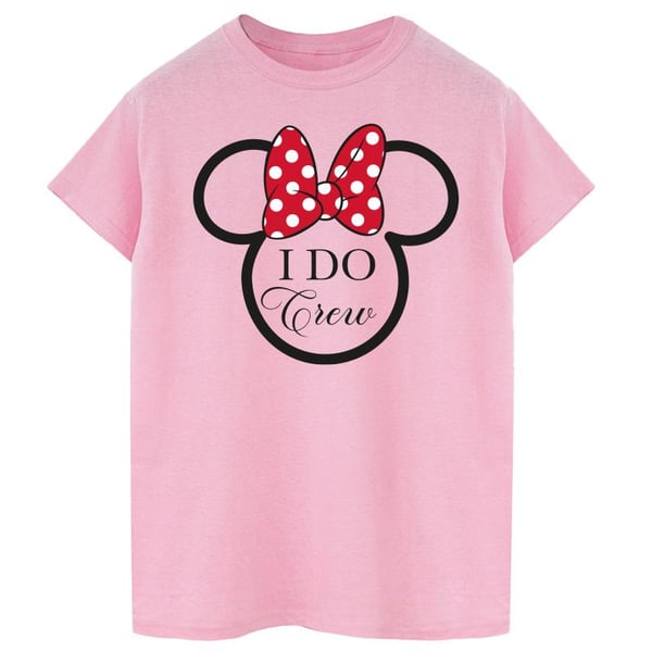 Disney Womens/Ladies I Do Crew Minnie Mouse Cotton Boyfriend T-Shirt
