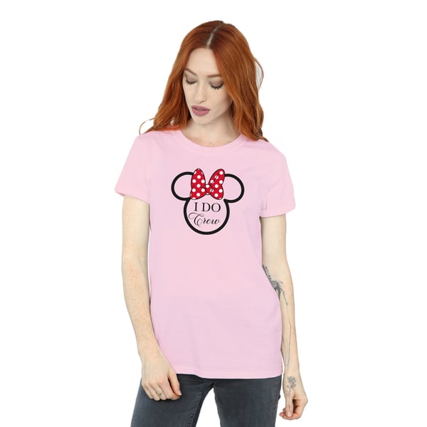 Disney Womens/Ladies I Do Crew Minnie Mouse Cotton Boyfriend T-Shirt