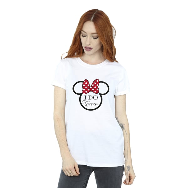 Disney Womens/Ladies I Do Crew Minnie Mouse Cotton Boyfriend T-Shirt