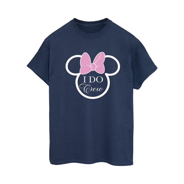 Disney Womens/Ladies I Do Crew Minnie Mouse Cotton Boyfriend T-Shirt