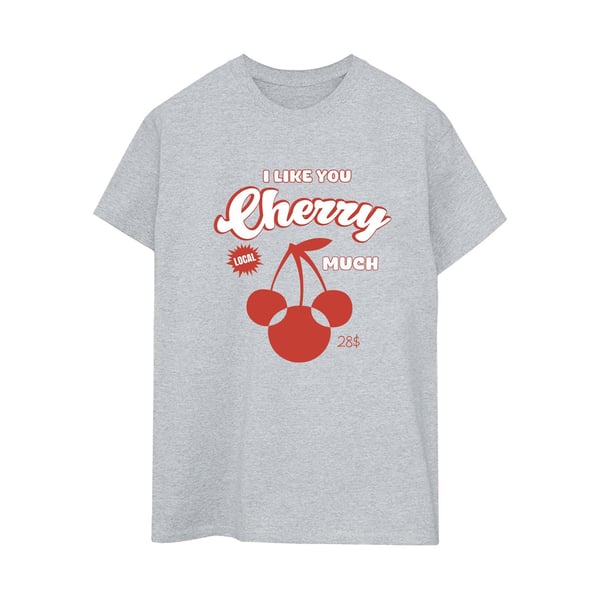 Disney naisten Cherry Much Minnie Mouse Boyfriend T-paita