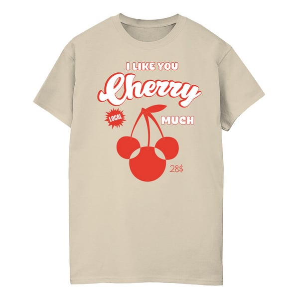Disney Womens/Ladies Cherry Much Minnie Mouse Boyfriend T-Shirt