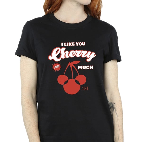 Disney Womens/Ladies Cherry Much Minnie Mouse Boyfriend T-Shirt