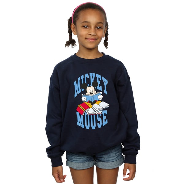 Disney Girls Mickey Mouse Reading Sweatshirt