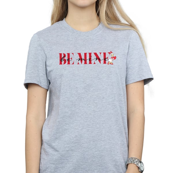 Disney Womens/Ladies Be Mine Daisy Duck Boyfriend Valentine T-Shirt