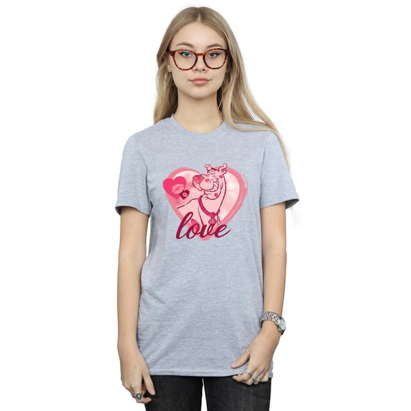 Scooby Doo Womens/Ladies Love Kisses Boyfriend T-Shirt