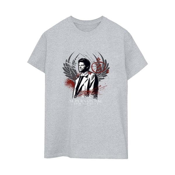 Supernatural Dam/Kvinnor Join The Hunt Wings Boyfriend T-Shirt