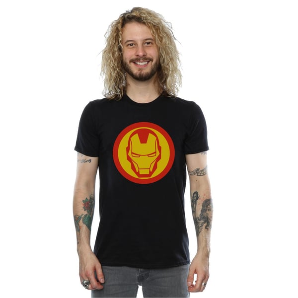 Marvel Mens Avengers Iron Man Simple Symbol T-Shirt