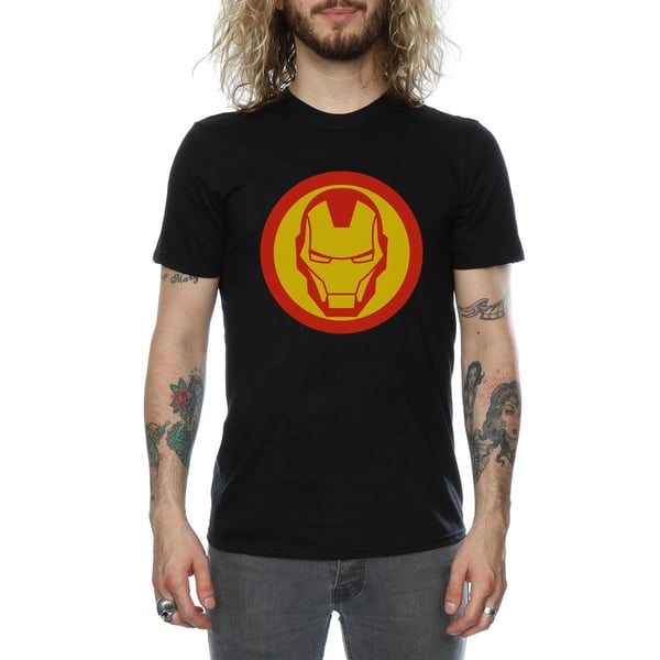 Marvel Mens Avengers Iron Man Simple Symbol T-Shirt