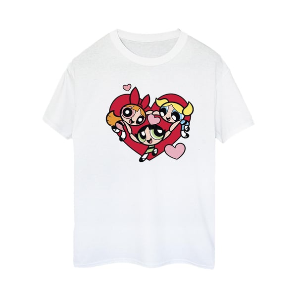 The Powerpuff Girls Womens/Ladies Holding Hands Heart Cotton Boyfriend T-Shirt The Powerpuff Girls Womens/Ladies Holding Hands Heart Cotton Boyfriend T-Shirt