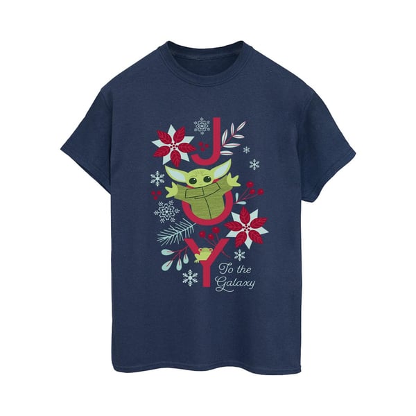 Star Wars Womens/Ladies Mandalorian Joy To The Galaxy Cotton Boyfriend T-Shirt