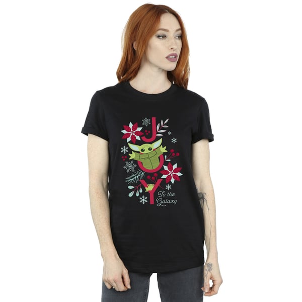 Star Wars Womens/Ladies Mandalorian Joy To The Galaxy Cotton Boyfriend T-Shirt