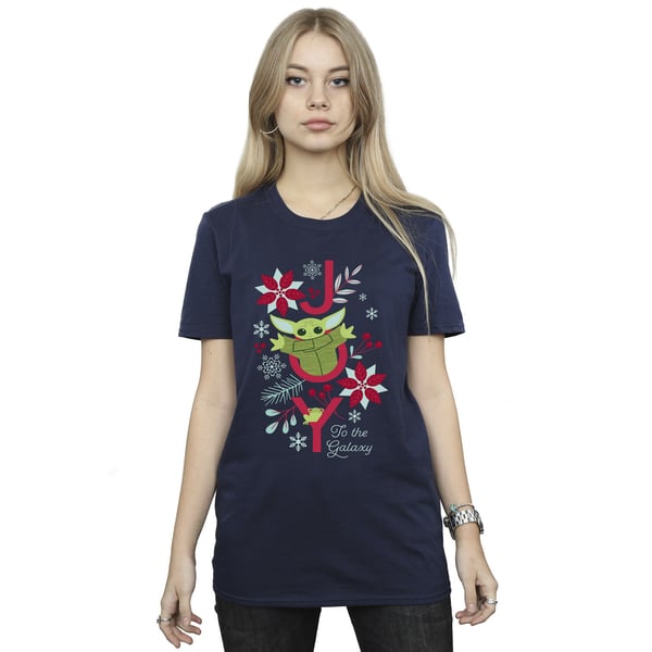 Star Wars Womens/Ladies Mandalorian Joy To The Galaxy Cotton Boyfriend T-Shirt
