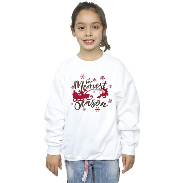Disney Girls Mickey Mouse Sleigh Sweatshirt