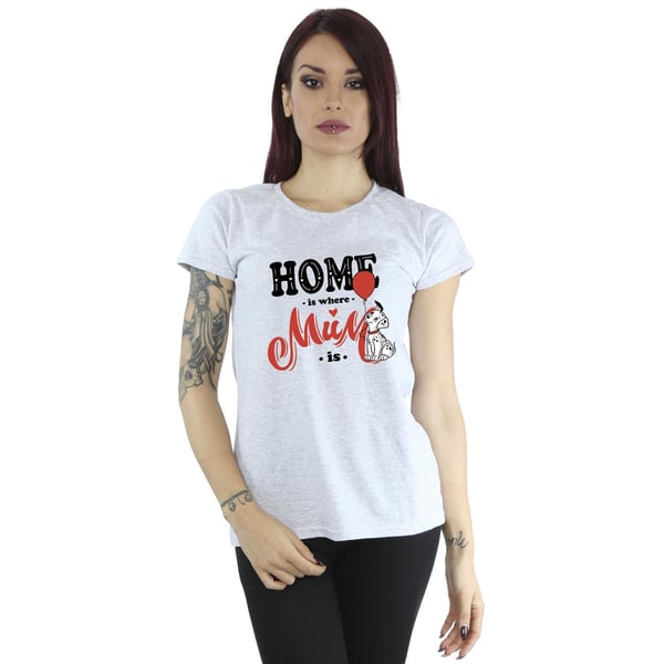 101 Dalmatians Womens/Ladies Home Is Where Mum Is Boyfriend T-Shirt