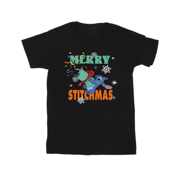 Lilo & Stitch Girls Merry Stitchmas Cotton T-Shirt