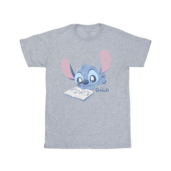 Lilo & Stitch Mens Reading Lying Down T-Shirt