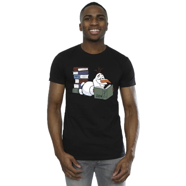 Frozen II Mens Olaf Reading Cotton T-Shirt