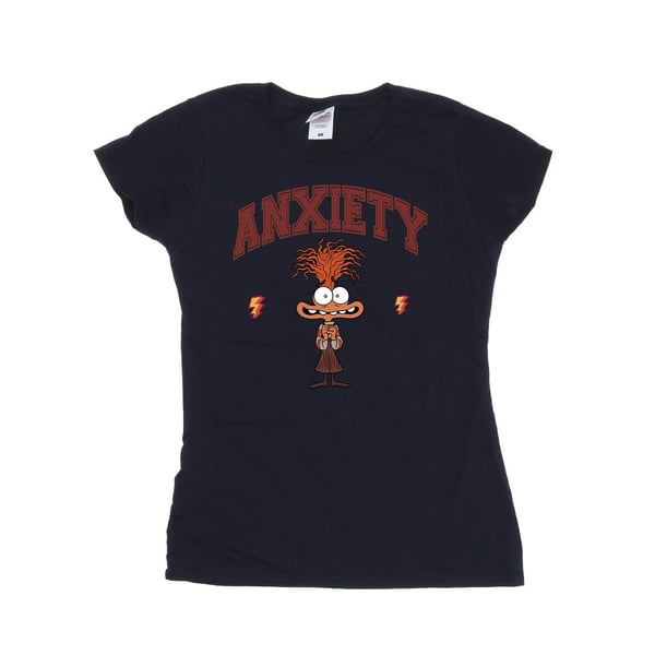 Insidan Ut 2 Dam/Kvinnor Ångest Collegiate T-shirt i Bomull