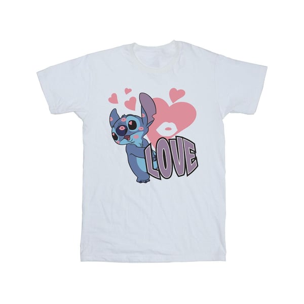 Lilo & Stitch Boys Love Hearts Cotton T-Shirt