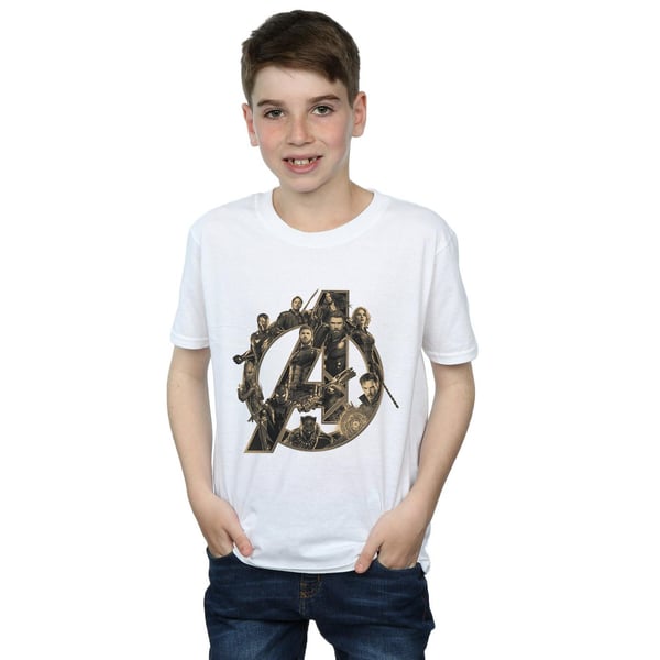 Avengers Infinity War Boys Logo Cotton T-Shirt