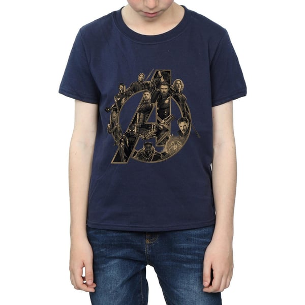 Avengers Infinity War Boys Logo Cotton T-Shirt