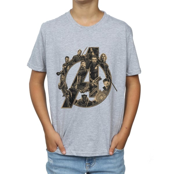 Avengers Infinity War Boys Logo Cotton T-Shirt