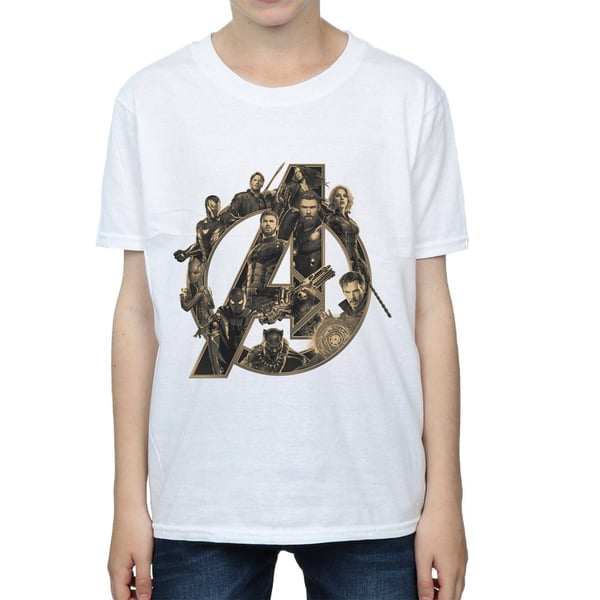 Avengers Infinity War Boys Logo Cotton T-Shirt