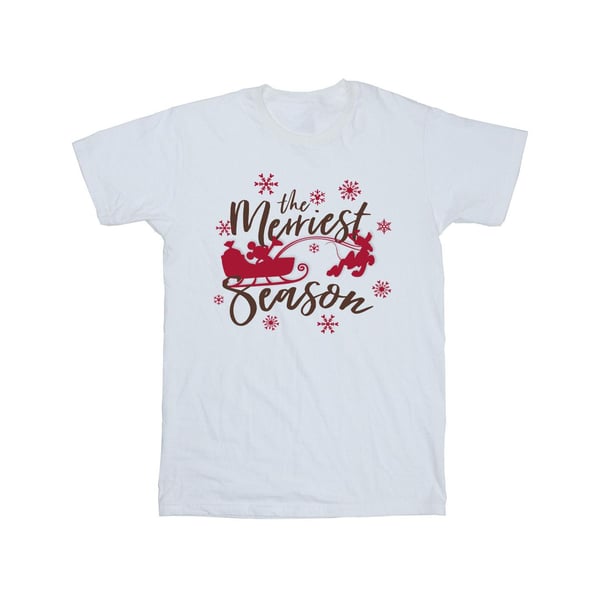 Disney Boys Mickey Mouse Sleigh Cotton T-Shirt