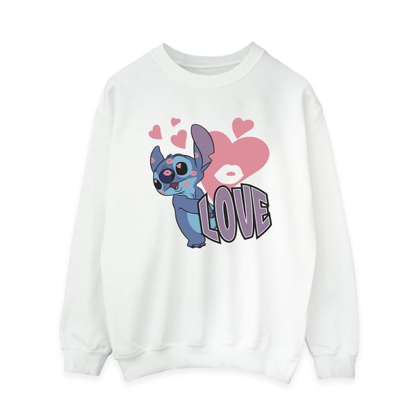 Lilo & Stitch Womens/Ladies Love Hearts Sweatshirt